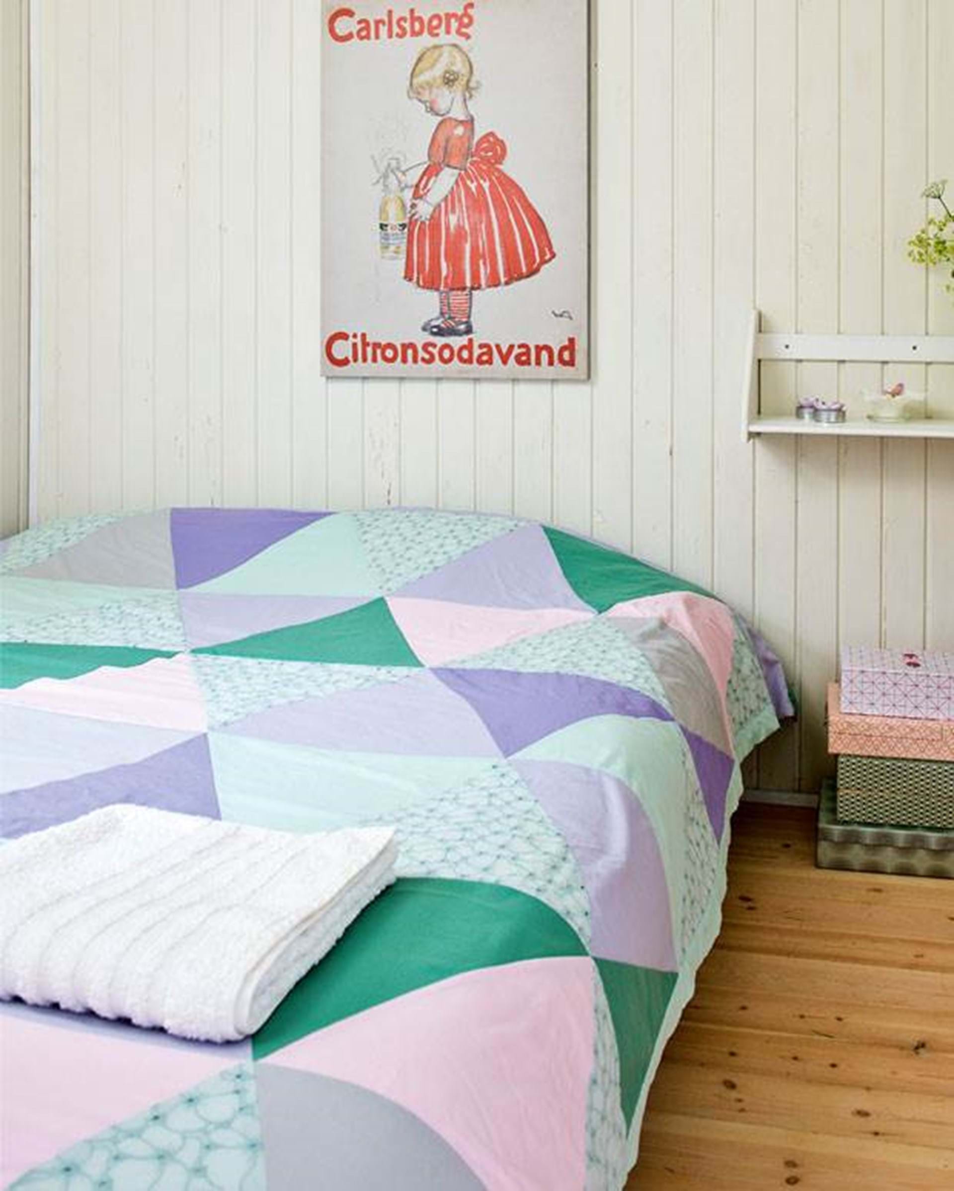 Sy selv: Flot patchwork sengetæppe - Hendes - ALT.dk