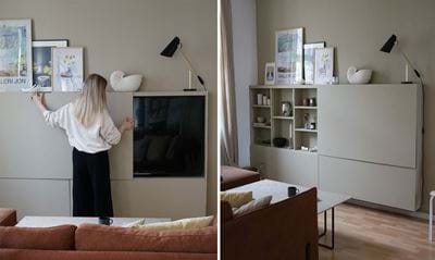 TV-møbel til væg: hvordan du gemmer TV'et her - ALT.dk